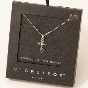 STERLING SILVER CROSS NECKLACE